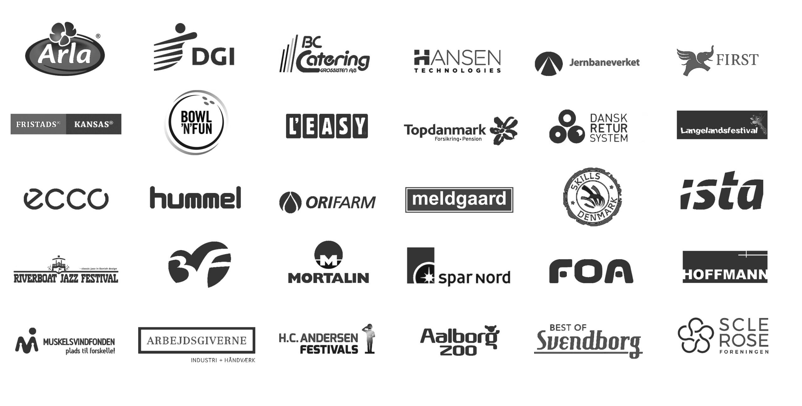 Logoer til Kontakt Udvalgte kunder